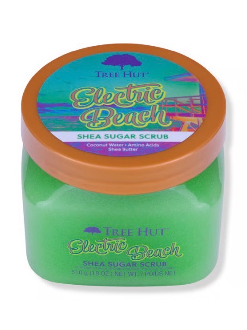 Electric Beach Shea Sugar Scrub - Green